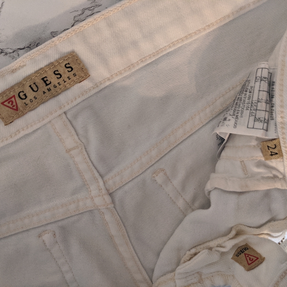 Guess Small Size 24 Distressed Denim Jean Shorts